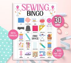 the sewing pattern book is shown with scissors, tape and other crafting supplies on it