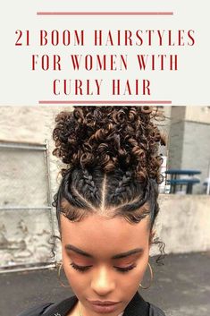 Women With Curly Hair, Curly Hair Braids, Mixed Curly Hair, Kids Curly Hairstyles, Simple Hairstyles, Cute Curly Hairstyles, Curly Hair Styles Easy, Mixed Hair, Natural Curls Hairstyles