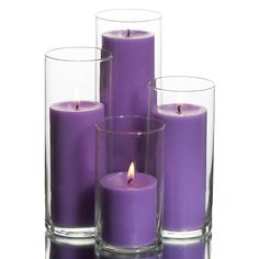 richland pillar candles eastland cylinder holders set of 48 Candles Lavender, Lavender Candles, Pillar Vases, Ivory Pillar Candles, Ivory Candles, Mercury Glass Votives, Purple Candles, Lavender Candle, Cylinder Vase