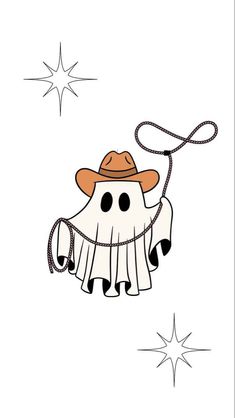 a drawing of an animal wearing a cowboy hat and holding a lasso in its hand