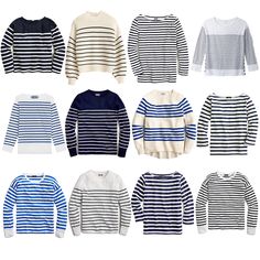 The Classic Editrix: I wear a striped top every Wednesday for my Paris cinema class. #BretonShirtCo #JCrew #TheWhiteCompany #AlexMill French Striped Sweater, Striped Shirt Outfit, Hip Hop Costumes, Striped Sweatshirt, French Outfit, Over 60 Fashion