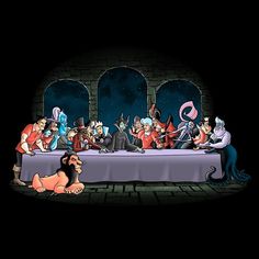 the last supper is depicted in this animated scene