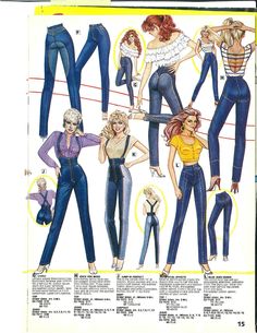 70s Fashion Magazine, Vintage Catalog, Types Of Jeans, Sporty Dress, Metal Clothing