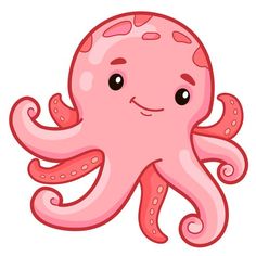 an octopus is smiling with its eyes wide open