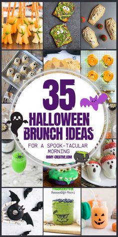 halloween brunch ideas for a spook - tacular morning, including cookies and desserts