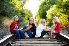 Photography family Poses On Railroad Tracks | Email This BlogThis! Share to Twitter Share to Facebook Photography Family Poses, Fun Family Pictures, Family Poses, Family Pic, Family Photo Pose, Fall Family Pictures