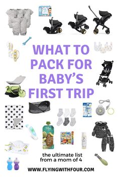 what to pack for baby's first trip from a mom of 4 in four