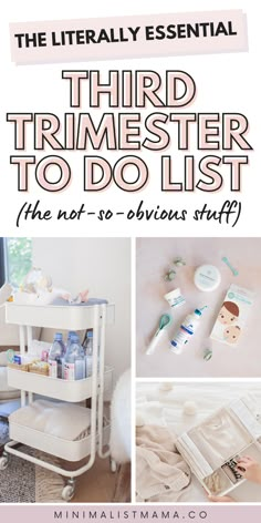 To Do Before Baby Arrives, Trimester To Do List, 3rd Trimester Pregnancy, Trimester Checklist, Third Trimester Checklist, Postpartum Period, Pregnancy Checklist, Baby Checklist