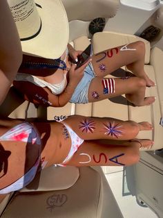 4th Or July Outfit, Forth Of July Body Painting, Thing To Do On 4th Of July, Fourth Of July Body Art, Fourth Of July Beach Party, Forth Of July Paint Ideas, 4tg Of July Outfit Aesthetic, Things To Do For July 4th