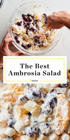 the best ambrosia salad with blueberries and oranges