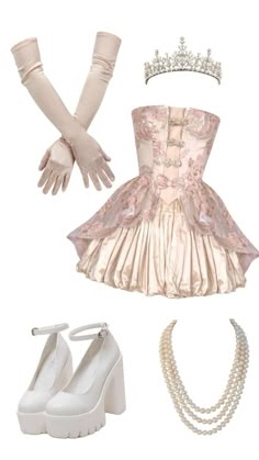 Princess Attire Outfits, Beautiful Costume Ideas, Princess Clothes Aesthetic, What To Wear To A Quince, Princess Outfit Aesthetic, Princess Fashion Aesthetic, Princess Style Outfits, Princess Outfits Ideas, Princess Like Dresses