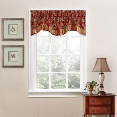 PRICES MAY VARY. 100% Polyester Imported PATTERN & STYLE - Bring elegance to any room with this Jacobean floral pattern window valance. The scalloped edge and striped trim instantly adds sophistication to any window THOUGHTFULLY SIZED - This valance measures 52" wide and 16" long CONSTRUCTION - 100% Polyester fabric, unlined EASY SET UP - A convenient Rod Pocket header effortlessly slides over your preferred curtain rod (not included). Quick and easy installation. Ready to be hung right away CAR Kitchen Curtains And Valances, Sheer Valances, Decorative Curtain Rods, Kitchen Valances, Valance Window Treatments, Curtain Valance, Window Valance, Valances, Space Furniture