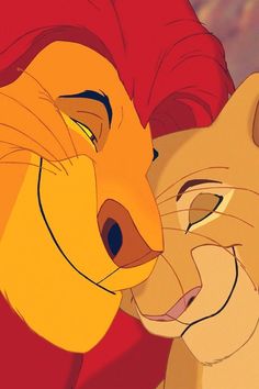 the lion king and simba face to face