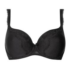 Padded bra MEY Amazing Evening Push-up Bra With Padded Cups, Black Parrot, Pink Blossom, Padded Bra, Satin Bow, Padded Bras, Natural Shapes, Barbados, Floral Lace