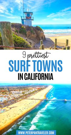 9 Prettiest Surf Towns in California Canada Honeymoon, Motion Energy, California Towns, Trip Aesthetic, California Beaches, North America Travel Destinations, Central America Travel, California Surf, Visit California