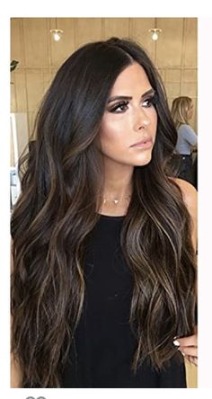 Balayage Dark Brunette, Caramel Highlights Brown Hair, Color For Black Hair, Brown Hair Pale Skin, Dark Brunette Balayage Hair, Dark Brunette Balayage, Balayage Dark, Hair Pale Skin