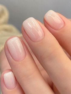 45+ Elegant Milky White Nails With a Korean Minimalist Vibe | #SummerNailDesigns #SummerNails #SummerNailArt #SummerVibesNails #beauty #style #minimalist #nails Milky Gel Manicure, Subtle Pretty Nails, Short Pearl Pink Nails, Milky Nails Shellac, Milky Shellac Nails, Milky White Dip Powder Nails Sns, Short Milky Gel Nails, Natural Length Gel Nails, Short Nails Ideas Milky White