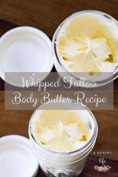 Whipped Tallow Body Butter Recipe Diy Whipped Tallow Balm, Beef Tallow Whipped Body Butter, Tallow Butter Recipe, Whipped Tallow Lotion, Whipped Tallow Face Cream Diy, Whipped Beef Tallow Lotion, Beef Tallow Body Butter, Tallow Whipped Body Butter, Tallow And Shea Butter Balm