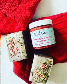 Foot Scrub, Peppermint Candy, Vitamin E, Peppermint