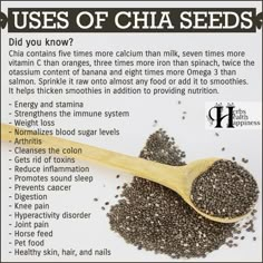 Chia Chia Recipes, Seed Recipes, Healing Foods