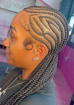 Backline Hairstyle Braids, All Back Hairstyle With Attachment, Free Hand Hairstyles, All Back Hairstyle, Hair Braid Designs, Hair Color Underneath, Black Ponytail Hairstyles