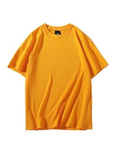 Orange T Shirt, Casual Shirt Women, Fashion White, Dr Closet, Ladies Tee Shirts, Solid Clothes, Women Shirts Blouse, Color Shorts, Basic T Shirt