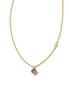 Genuine gemstones shine in our newest dainty essential, the Maisie 18k Gold Vermeil Pendant Necklace in Pink Tourmaline. Minimalists will love wearing this delicate necklace on its own, and maximalists will stack it alongside their go-to essentials for a personalized layered look. Pink Tourmaline represents October birthdays, symbolizing love, positivity, and transformation. Metal 18k Yellow Gold Vermeil What is Vermeil? Vermeil (that’s pronounced ver-may) is a gold plating technique that dates back to the 19th century. While other jewelers plate over less durable metals, our vermeil starts with a Sterling Silver base and is plated with just over 2.5 microns of 18k Gold to create a more timeless piece, worthy of the Demi-Fine name. Learn More About Metals & Care Material Pink Tourmaline Cl Pink Tourmaline Necklace, October Birthdays, Plating Techniques, Tourmaline Necklace, Demi Fine Jewelry, Dream Jewelry, Delicate Necklace, Pink Tourmaline, Kendra Scott