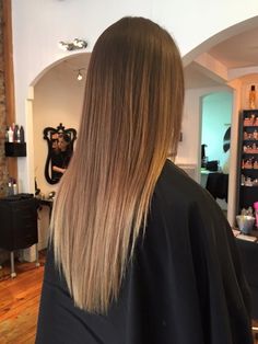 Brown Blonde Hair Straight, Straight Hair V Cut, V Hair Cuts, V Haircut For Long Hair, V Haircut, Long Hair V Cut, Même Face, Ombre Straight Hair, Haircuts For Long Hair Straight