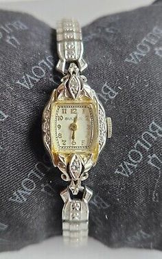 GET Vintage Bulova Watches, Vintage Jewelry Antique, Bulova Watches, Sparkle Jewelry, Gold Case, Women Wrist Watch, Bezel Diamond, Vintage Watches, Antique Jewelry