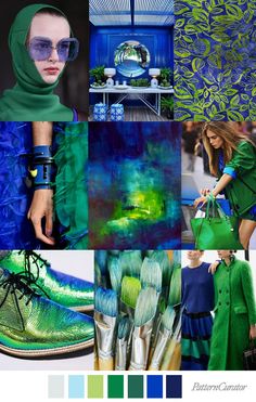 green and blue color scheme for the spring / summer 2013 collection