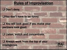 a brick wall with the words rules of impositionion written in black on it