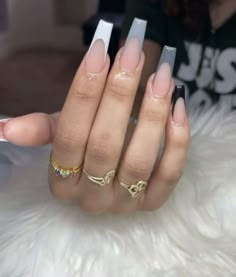 Applying Acrylic Nails, Simple Coffin Nails, Acrylic Nails Bling, Nails Tapered Square, Do Acrylic Nails, Nails Bling, Ombre Acrylic, Nails Classy, Drip Nails