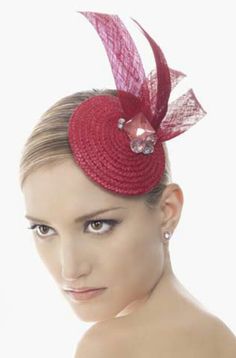 Tocados Bead Hair Accessories, Red Hat Society, Crazy Hats, Fascinator Headband, Church Hats