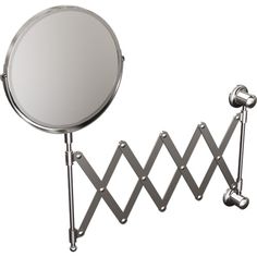 an image of a bathroom mirror and towel rack on white background with clippings