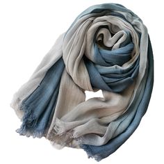 PRICES MAY VARY. Dimension:75"×35"/190 x 90cm,all Season fashion womens scarf.Sun protection in the sun and keep warm in cold weather,used as scarf or shawl. Material:50% Cotton +50% slub yarn,made from natural material,it's lightweight and breathble,soft and comfortable,bright colors, fine texture.In spring, summer, fall and winter, a great accessory can transition well from day to night. Cotton and Linen Two-tone Scarf:Simple,classic,fashion,casual.Rich in color, can be understated tones or ac Yarn Shawl, Light Blue Sapphire, Color Block Scarf, Travel Scarf, Silk Headscarf, Linen Fashion, Linen Scarves, Warm Scarf, Blanket Scarf