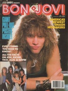 the cover of bon jovi magazine