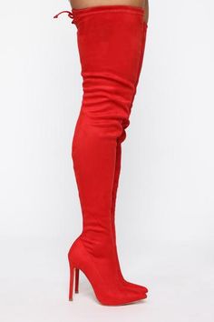 Envious Much Faux Leather Heeled Boot - Black - Shoes - Fashion Nova Chocolate Fashion, Red High Heels, Leather Heeled Boots, Faux Leather Heels, Black Heel Boots, Knee Boot, Red Boots, Sneaker Heels, Boots For Sale