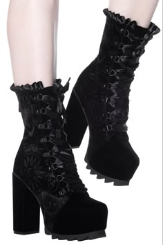 Goth Shoes, Goth Boots, Gothic Boots, Gothic Shoes, Rock Punk, Gothic Outfits, Shoe Show, Goth Outfits