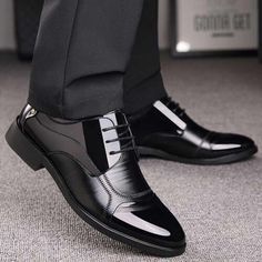 Great Shopping Zapatos De Vestir De Hombre Moda Zapato Formales Calzados Elegante Para Hombres, Mens Shoes Male Office, Formal Dress Shoes, Oxfords Shoes, Luxury Business, Leather Brogues, Black Dress Shoes, Oxford Dress Shoes, Oxford Shoes Men, Wedding Dress Shoes