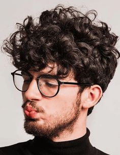 Curly Mop Hair Men, Mens Professional Haircut Curly, Men’s Haircut Curly Top, Men’s Curly Haircut Wolfcut, 3a Mens Haircut, Angular Fringe, Temple Fade, Long Afro, Men With Curly Hair