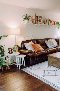 the living room is clean and ready to be used for guests or their family members