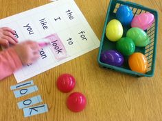 Word Sort Activities, Literacy Work Stations, Easter Classroom, Sight Word Fun, Teaching Sight Words, Kindergarten Centers, Sight Word Games, Sight Words Kindergarten, Spelling Activities