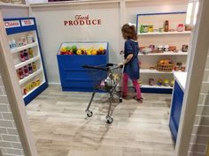 Half Foods Market - girl Homemade Costumes For Kids, Check Out Counter, Wooden Pantry, Gift Card Displays, Produce Displays, Stone Lion, Atm Card, Custom Signage, Lemonade Stand