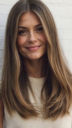 Thick Hair With Layers, Dirty Blonde Hair, Brown Hair Balayage