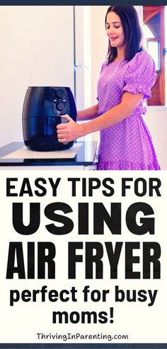 These tips for using an air fryer will help you master how to fry healthy and delicious meals, perfect busy moms! Whether you're a beginner or looking to perfect your technique, this guide on how to cook using an air fryer is packed with tips and tricks to help you cook your favorite fried recipes with ease. From understanding the right temperatures and best oil to use, learn everything you need to know from this guide on the proper way to use an air fryer. How to use the air fryer.