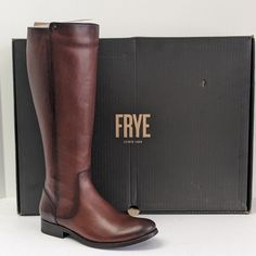 Frye Melissa Stud Back Zip Riding Boots. Brand New In Box. - Leather Upper - Back Zip Closure Frye Campus Boots, Chunky Heeled Boots, Frye Harness Boots, Black Leather Riding Boots, Black Riding Boots, Leather Western Boots, Leather Heeled Boots, Tall Riding Boots, Harness Boots