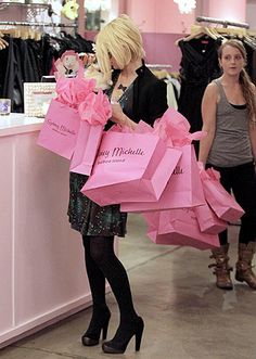 Glitter Rosa, Moda Paris, Shop Till You Drop, Rosa Pink, Tickled Pink, Everything Pink, Shopping Day, Love To Shop, Shopping Spree