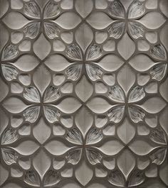 an intricately designed metal wall panel