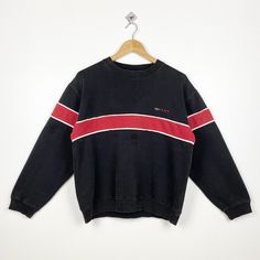 90s Vans Crewneck Sweatshirt Embroidery Logo Black Color Men's S Materials : Cotton, Polyester  - Tag Reads : M Kindly see the actual measurements (All measurements were taken lying flat) - Actual size manual measurements * Width (Armpit to armpit) : 21 inches * Length (Shoulder to end of garment) : 24 inches * Sleeve length : 21 inches - Condition : * Vintage condition 8/10 (80%) * Minor stain refer picture  * Free from any tear and major defect - Shipping : * DHL Express/FedEx Express = 3-6 business day arrived * Please PROVIDE your PHONE/CONTACT NUMBER for SHIPPING/DELIVERY purpose DON'T FORGET TO VISIT MY SHOP FOR MORE GREAT STUFF, THANK YOU. 90s Black Crew Neck Sweatshirt, 90s Style Black Crew Neck Sweatshirt, Black Crew Neck Sweatshirt In 90s Style, 90s Streetwear Tops With Embroidered Logo, 90s Embroidered Logo Tops For Streetwear, 90s Style Tops With Embroidered Logo For Streetwear, 90s Vans, Men Crewneck, 90s Fashion Men