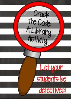 Last week I stumbled upon a great activity that my students in grades 3-5 absolutely LOVED! First, we read the book Kate Warne, Pinkerton Detective by Marissa Moss. This fiction book is based on th… School Library Activities, School Library Lessons, Library Orientation, Library Centers, Elementary Librarian, Makerspace Library, Detective Party, Breakout Game, Library Resources